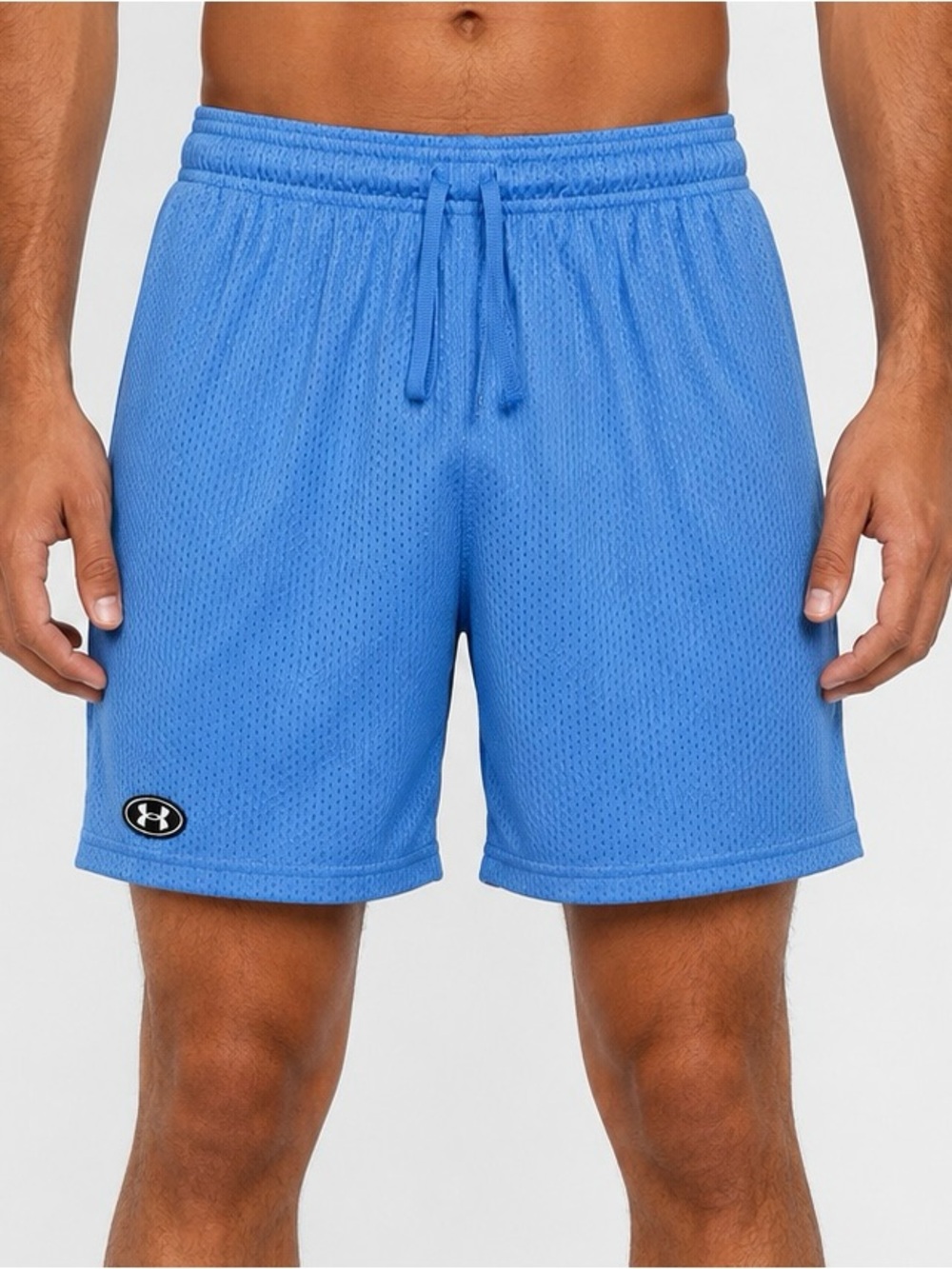 Under Armour UA Icon Mesh Shorts Men’s Medium light Blue Athletic Gym pockets